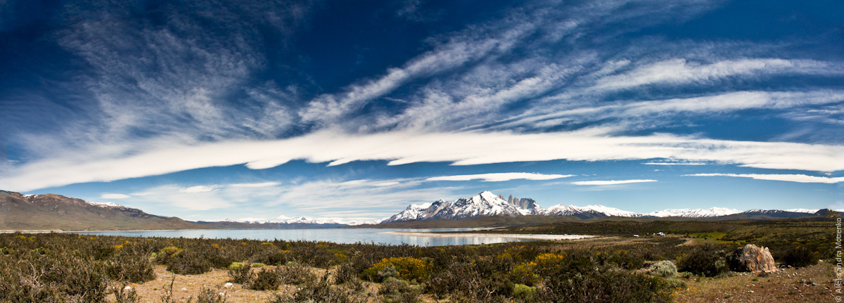 lago Sarmiento. Patagonia.  Patagonia. Torres del Paine. Chile.