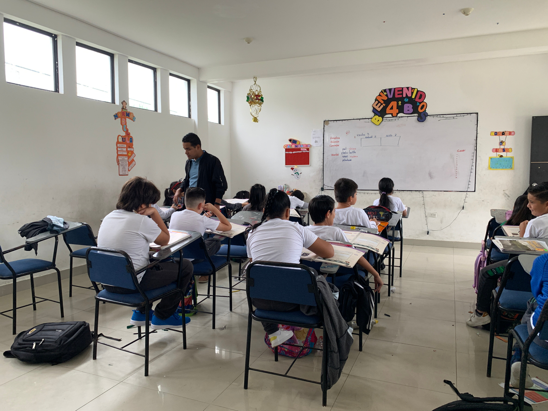 In a Class 03 class classmates teacher high school