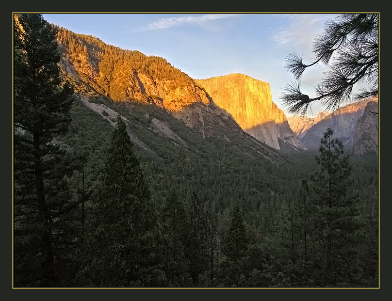 Half Dome на закате вершина Half Dome закат