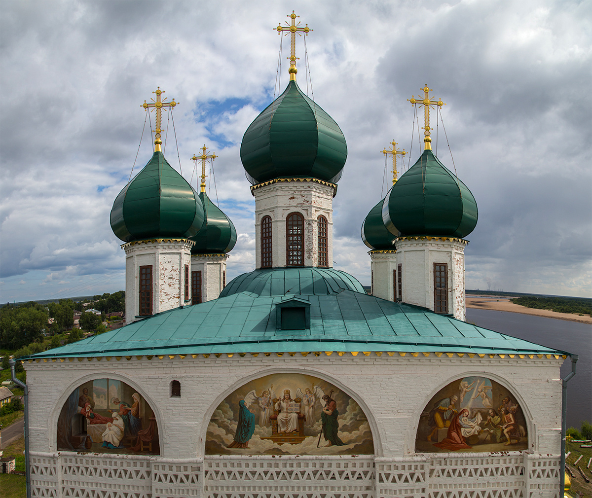 Луковичные главы. собор сольвычегодск роспись строгонов