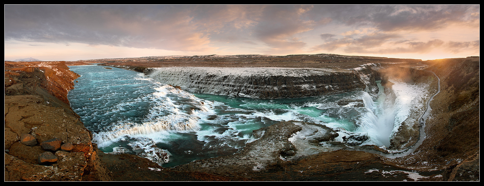 Водопад Гульфосс Исландия, водопад, Гульфосс