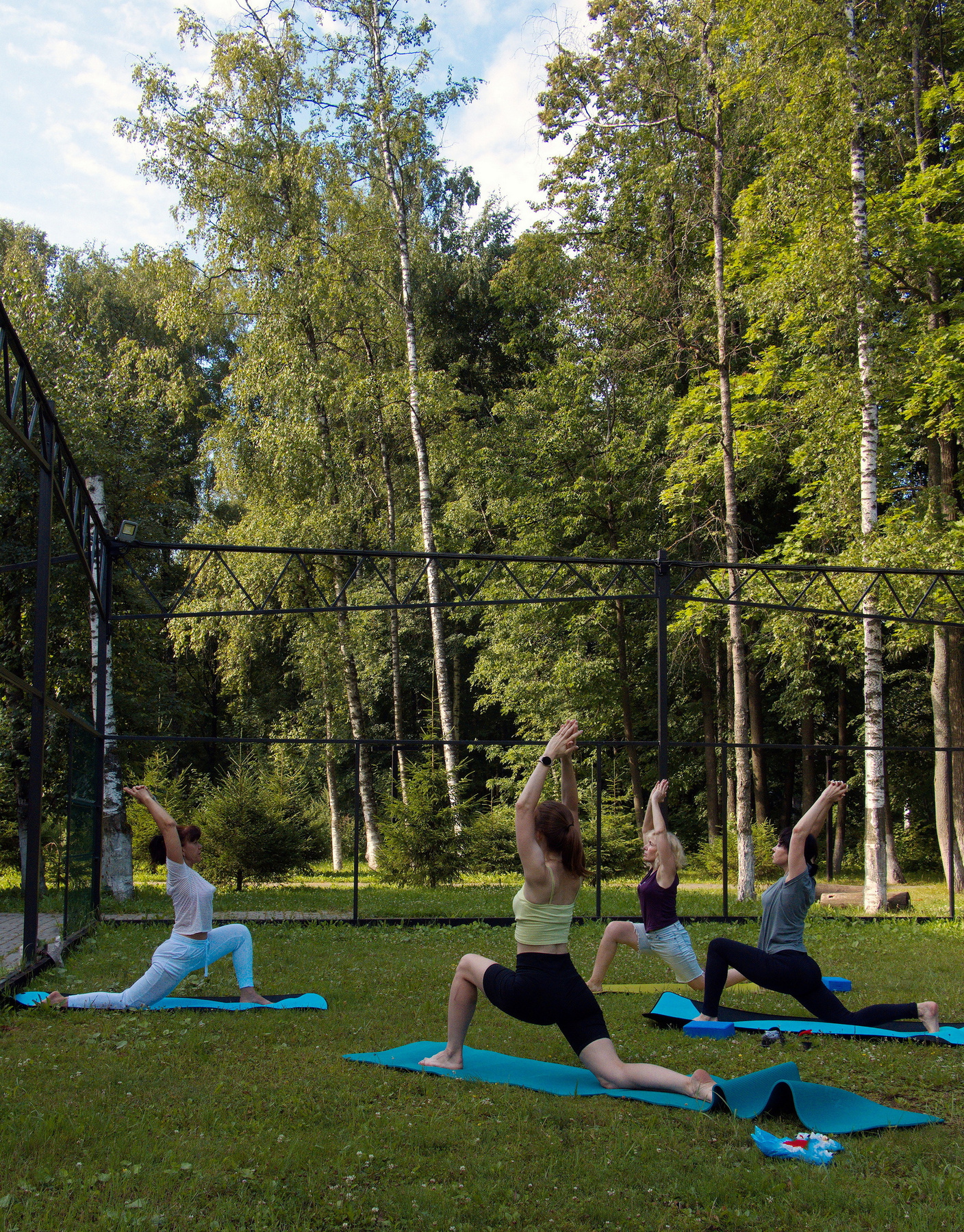 Тренировка Спорт Йога Фотопейзаж OpenAir Тренировка