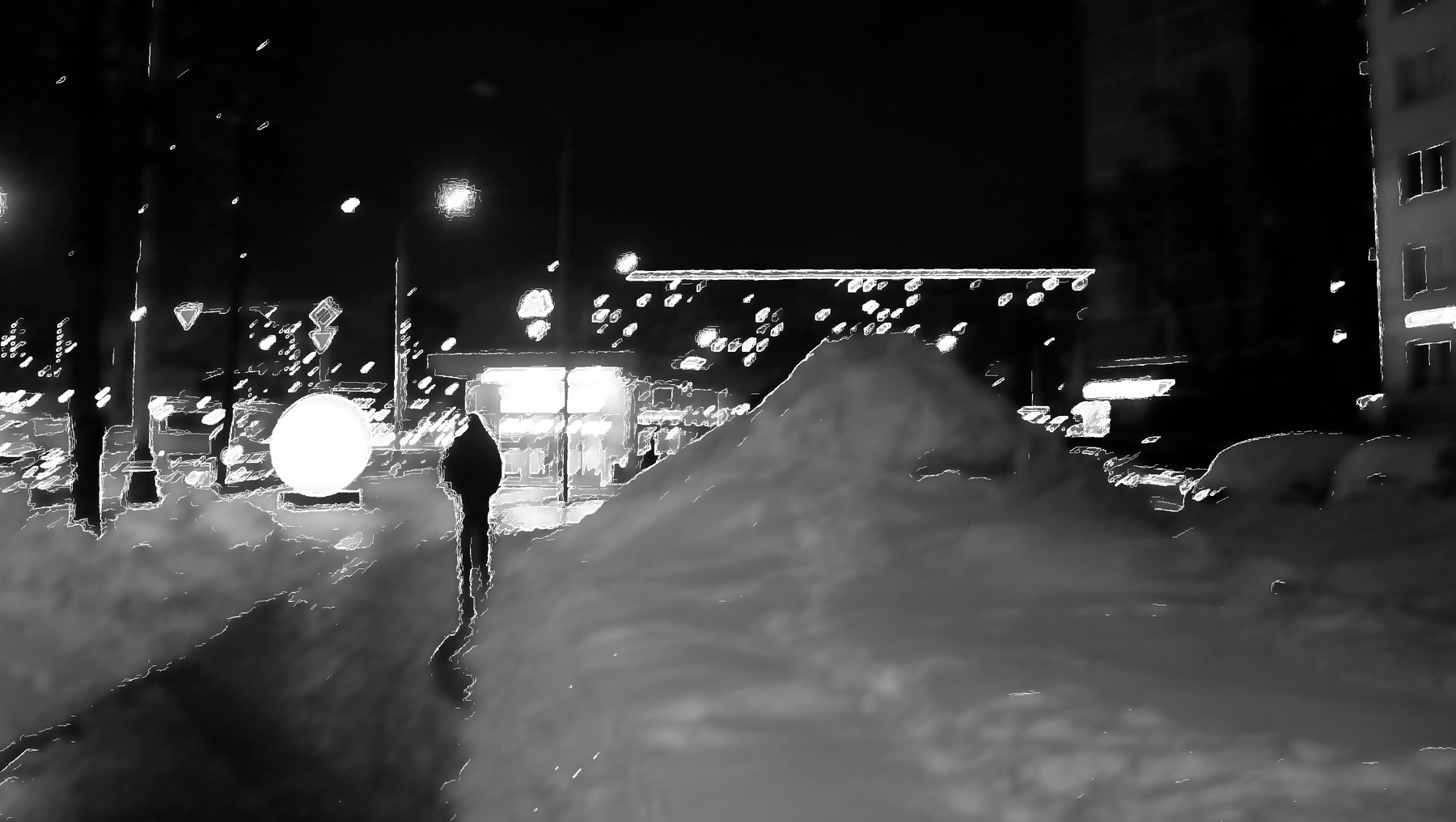 Ночь.Зима.Метро. 