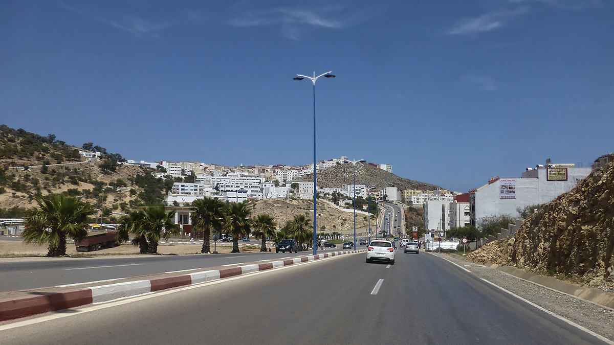 город на горе Марокко Morocco Эль Хосейма Al Hoceima город гора