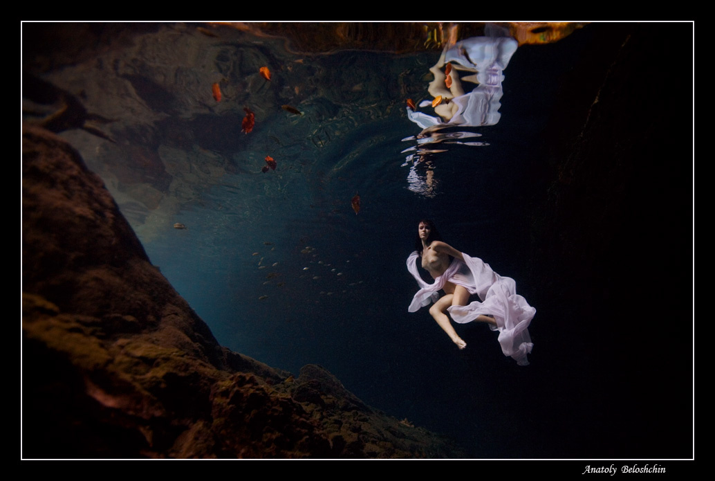 Валькирия Подводное фото cave diving подводная пещера Nahochnachich Мексика