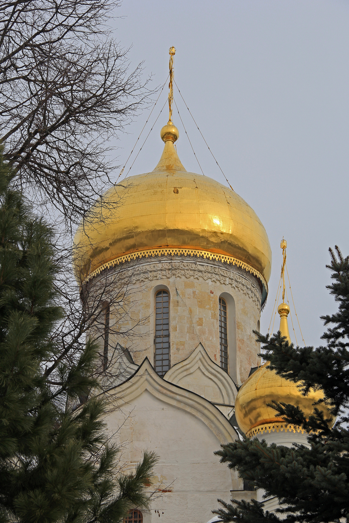 Собор Рождества Пресвятой Богородицы Саввино-Сторожевского монастыря.  29.02.2024 Звенигород Архитектура Монастырь Башня Зима