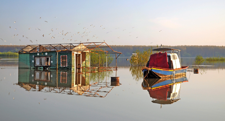 The Sava river, Belgrade 