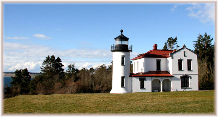 Маяк Маяк, Fort Casey, Whidbey Island, Washington