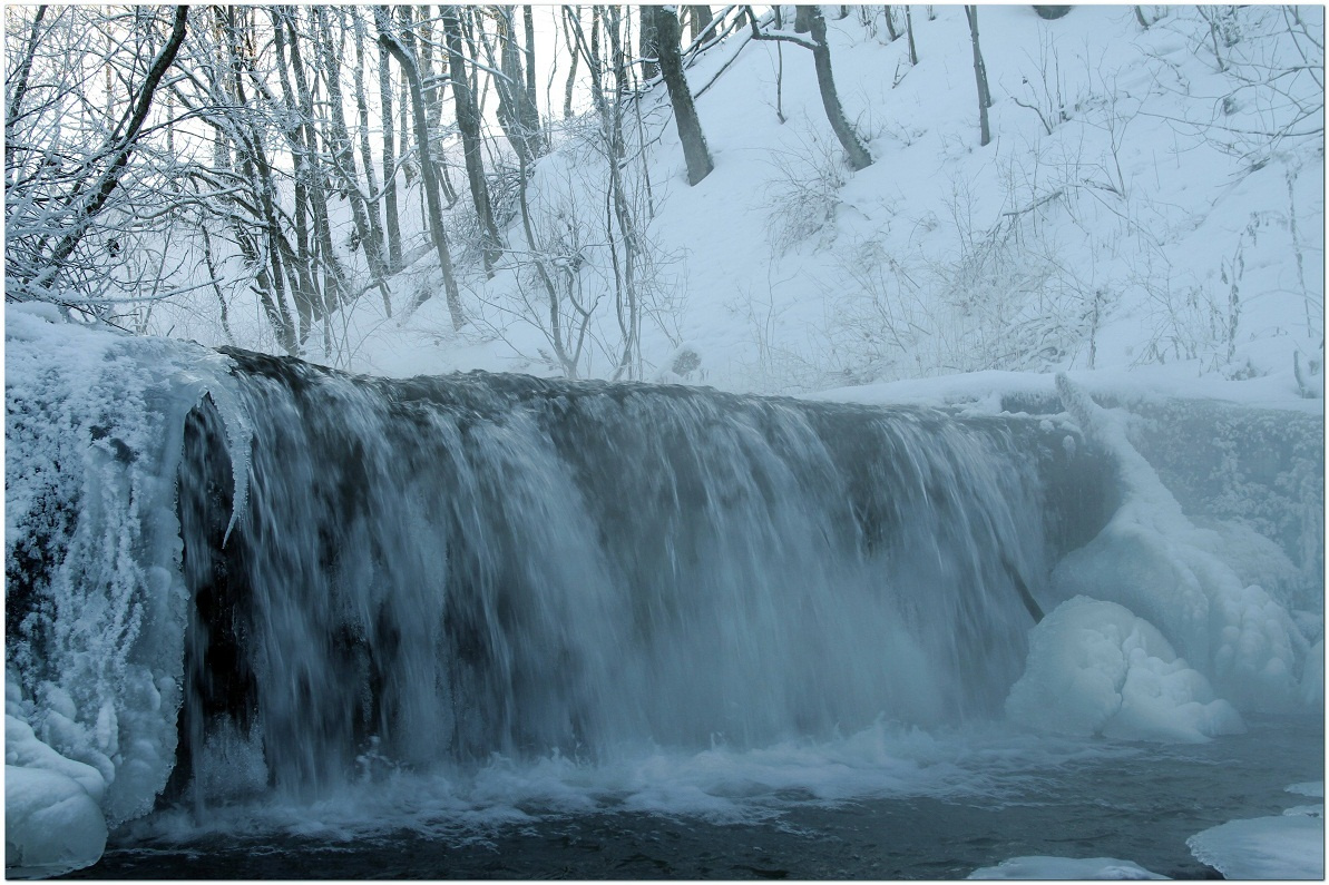 водопад 2 зима