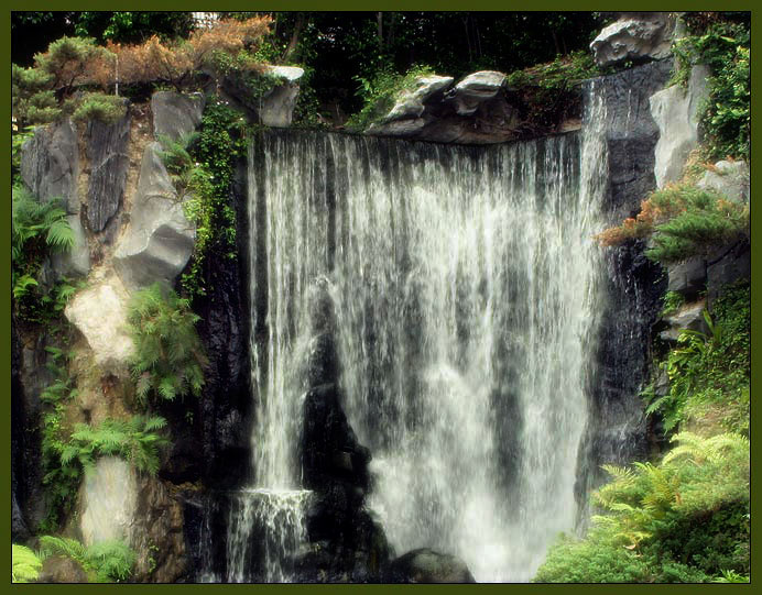 водопадик. переосмысление водопад в храме Temple Taiwan Taipei