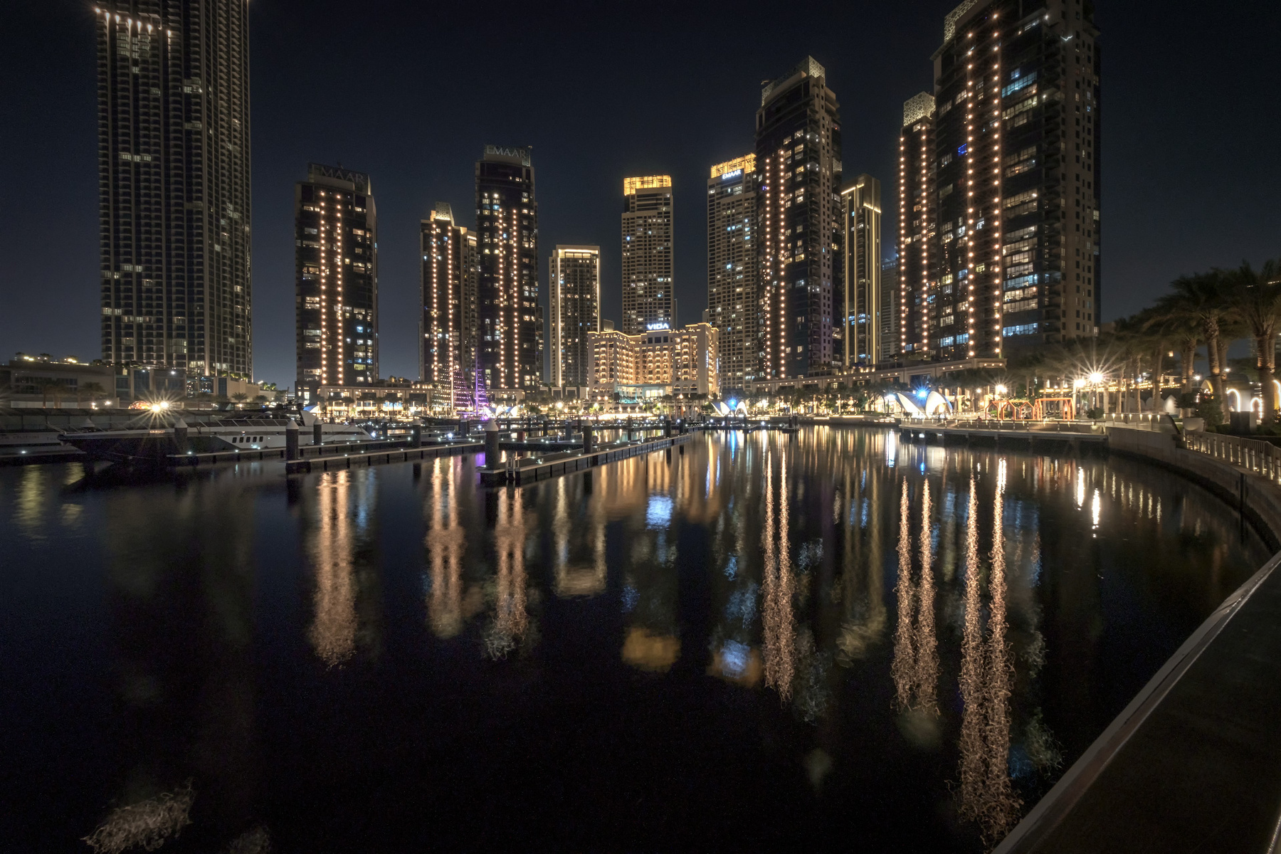 Dubai Creek Harbor Views Night night dubai creek harbor water lights city skyscraper landscape cityscape scenery travel outdoors uae chizh