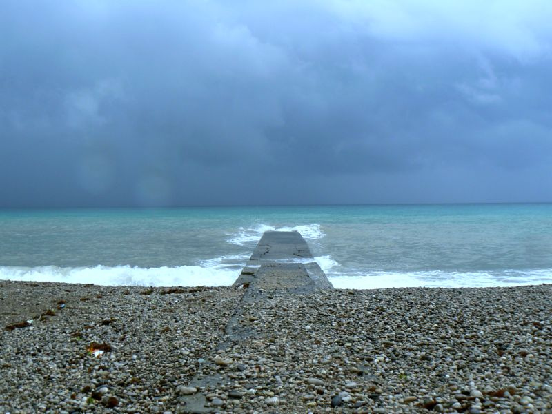 умиротворение пирс, море, волны