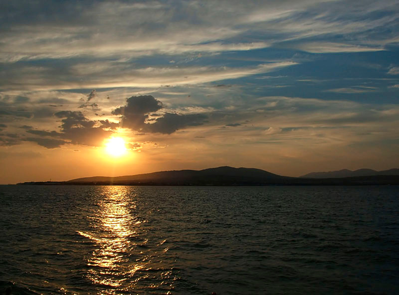 Море, море... море небо закат солнце горы