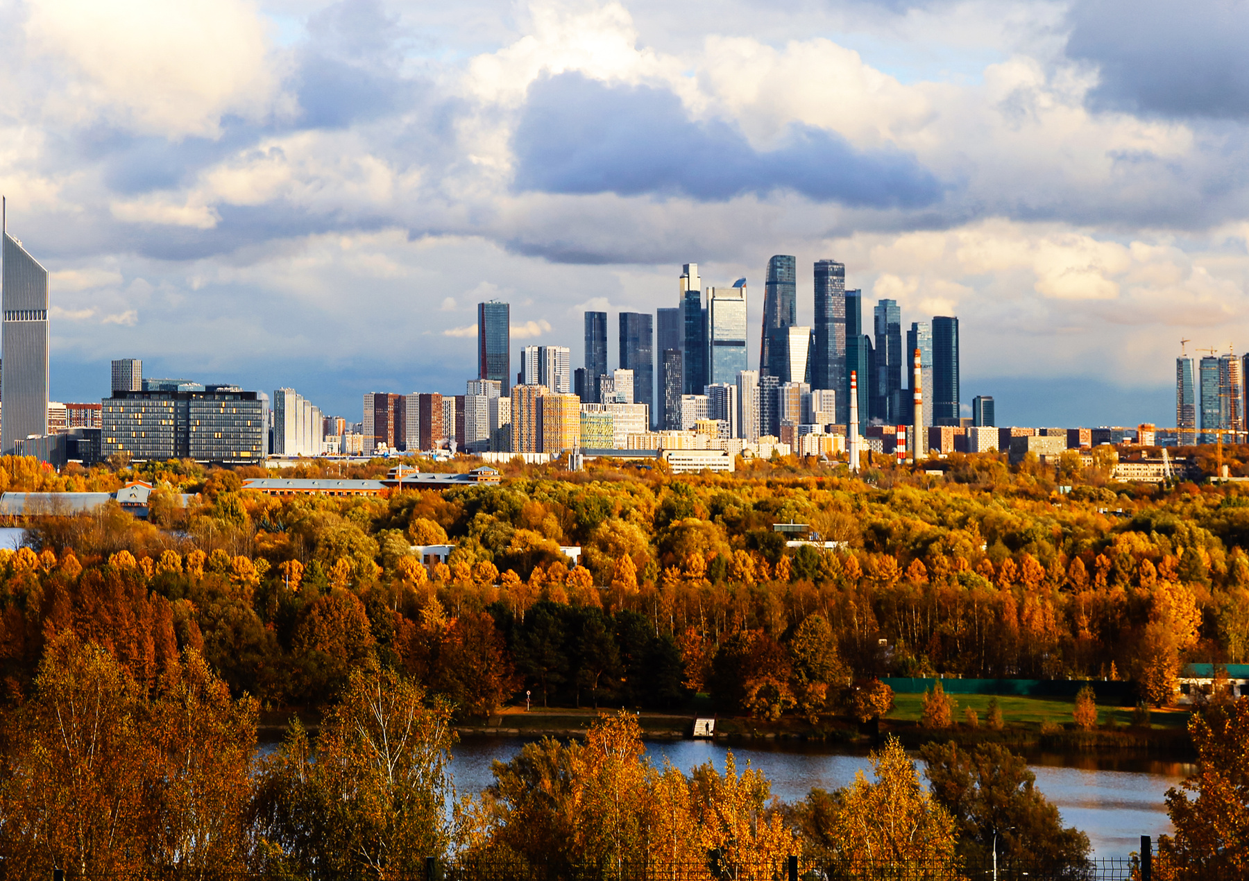 Москва сити. Вид с Крылатских холмов. Крылатские холмы Москва сити