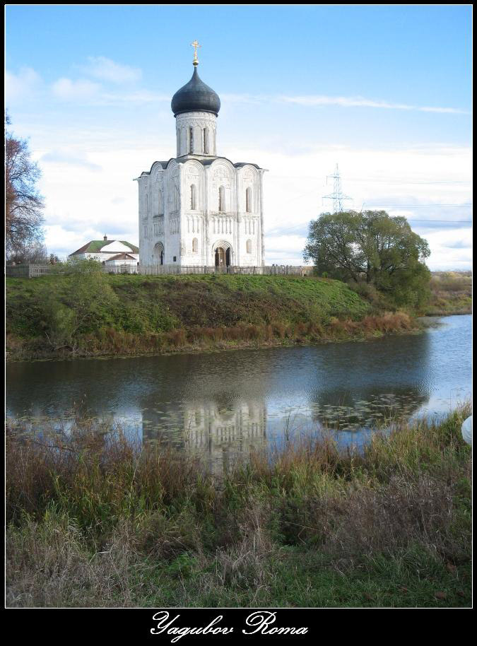 Где то, далеко от москвы! природа, scainlain, храм, река, небо