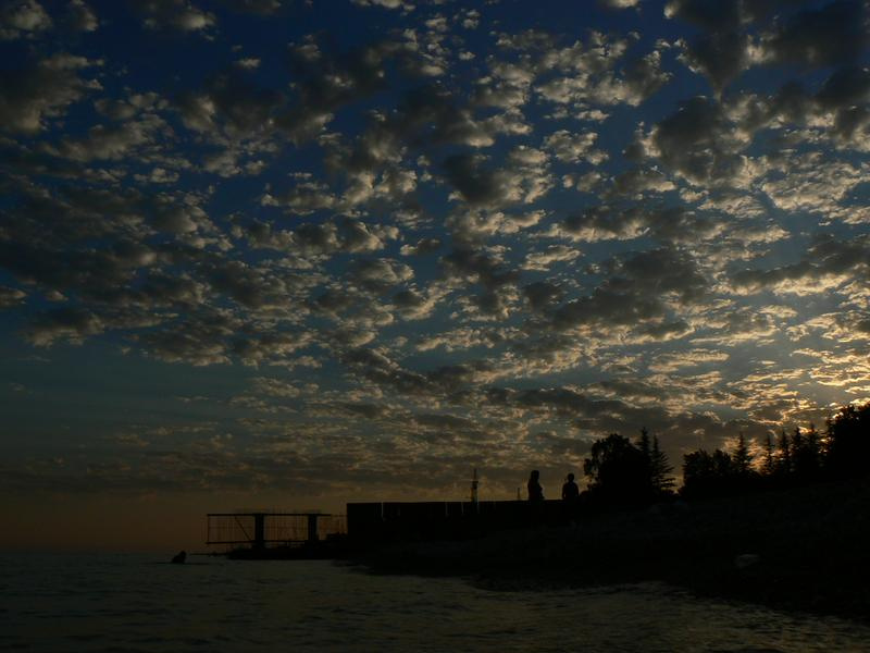 вечерело... море, небо, облака
