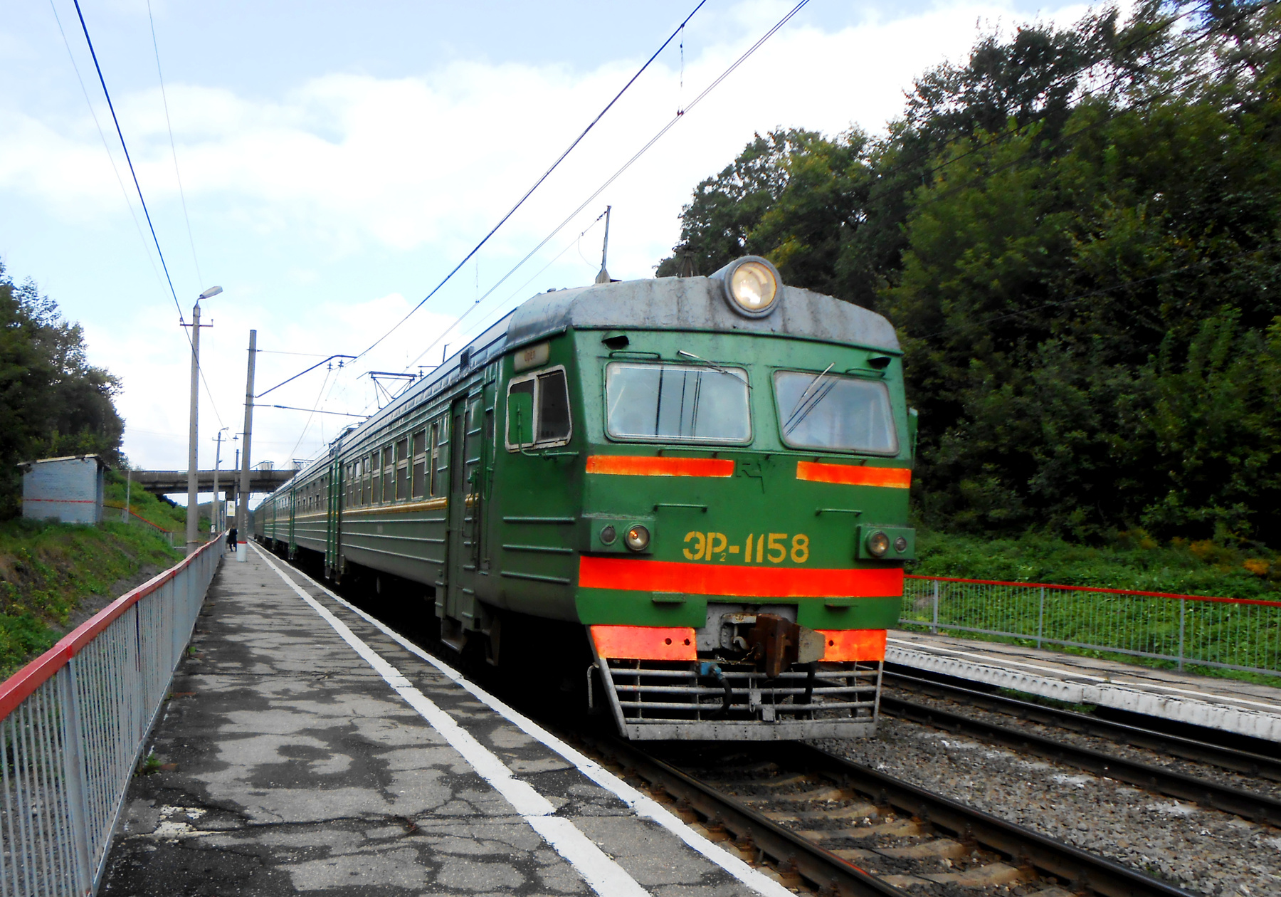 ЭР2 - 1158 ЭР2 электричка осень железная дорога