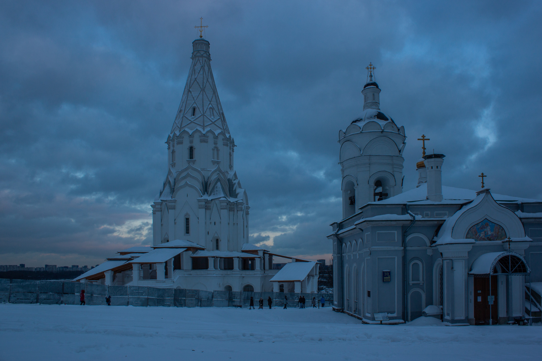 зимний вечер в Коломенском 