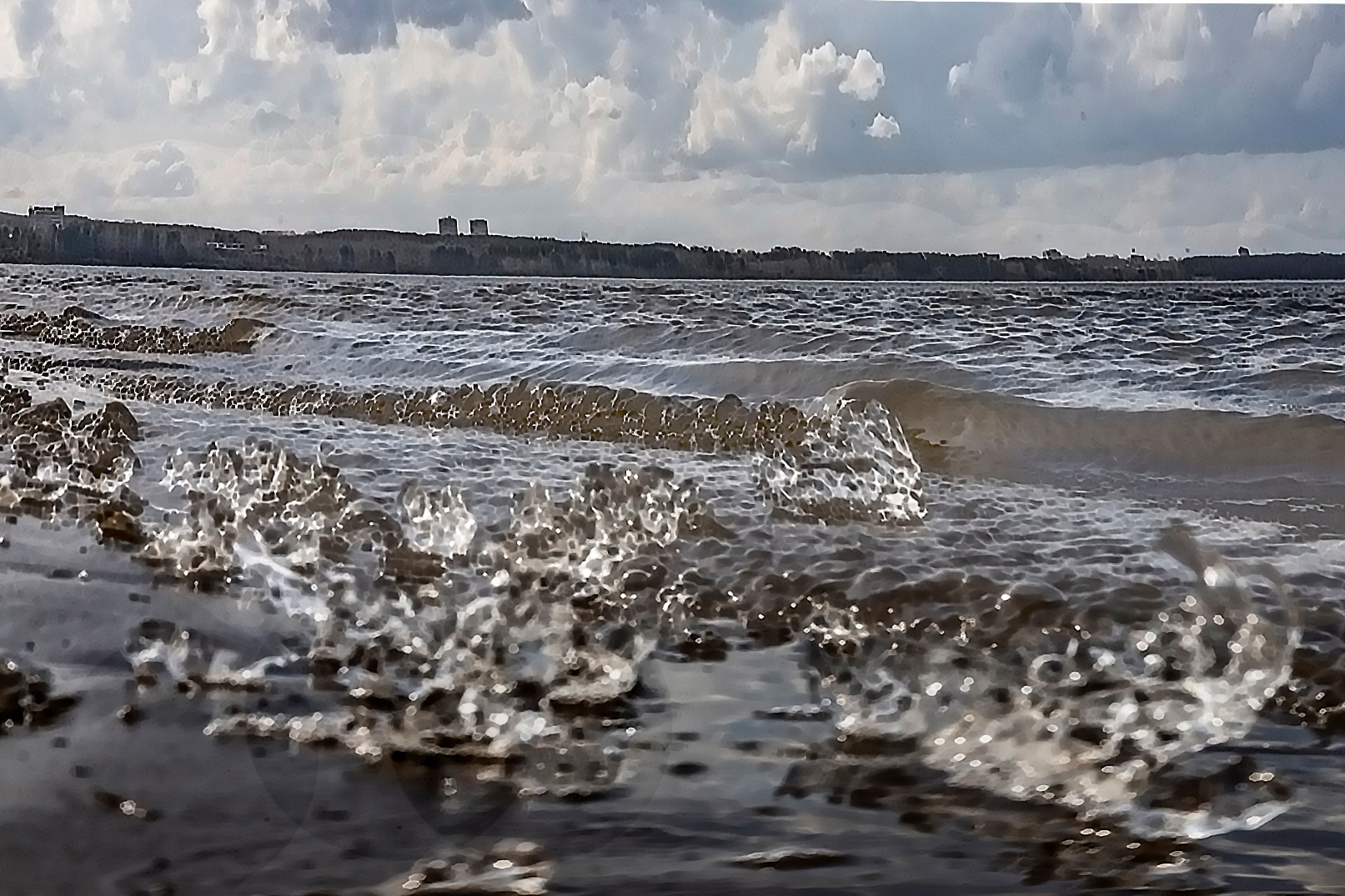 звон тающего льда на отмели лед берег вода