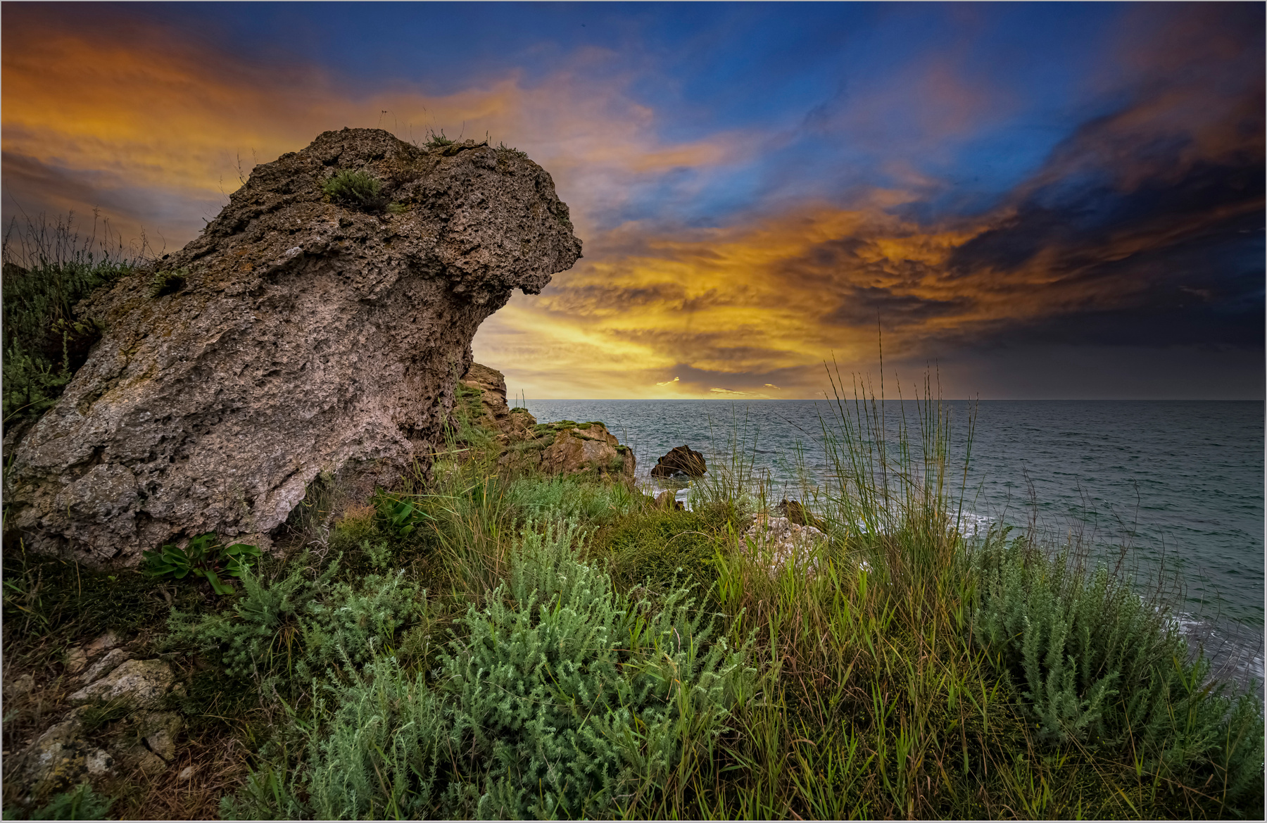 Морской закат природа