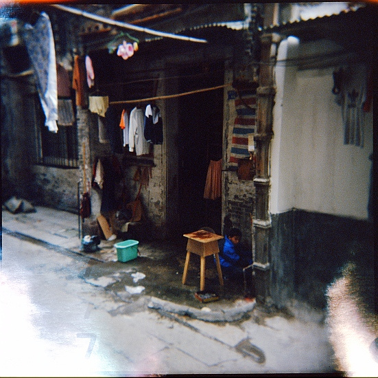 7 засветка  Хольга Holga China Guangzhou Китай Гуанчжоу город трущобы 