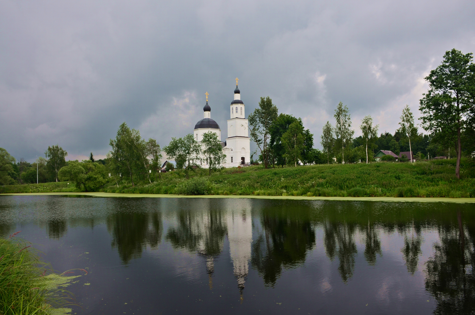*** Москва Руднево храм пейзаж река отражение небо лето июнь