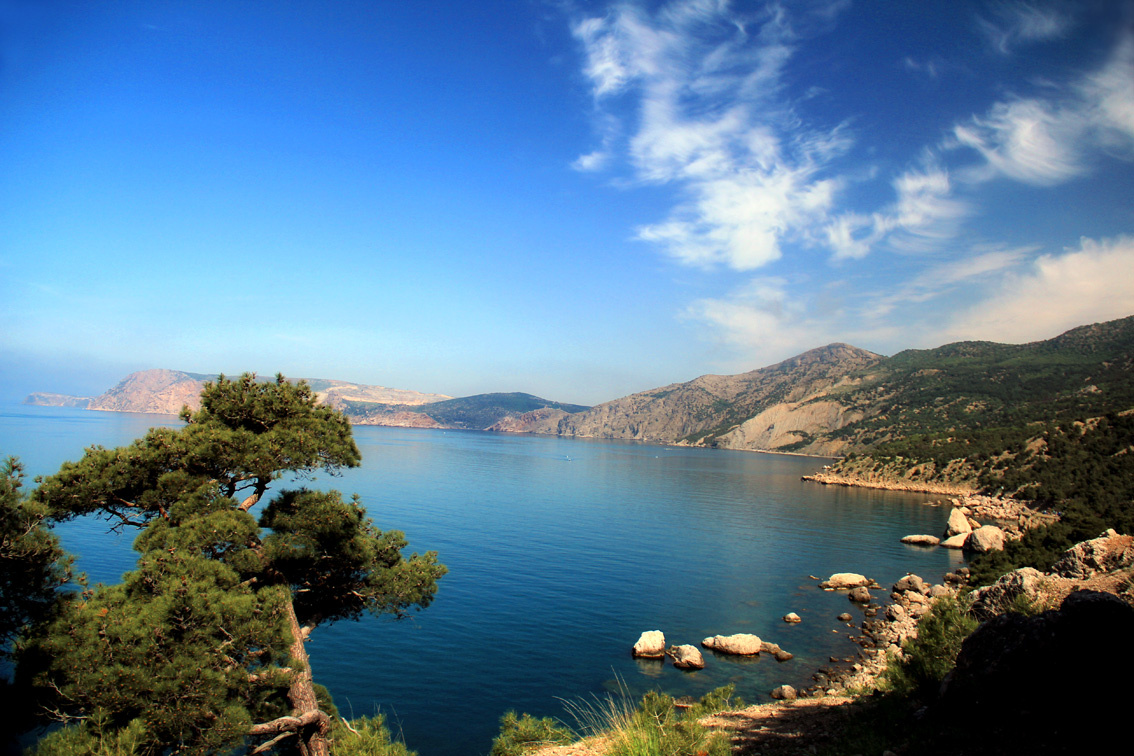дикари Крым, Айя, Инжир, Балаклава, Фиолент, море, небо, облака