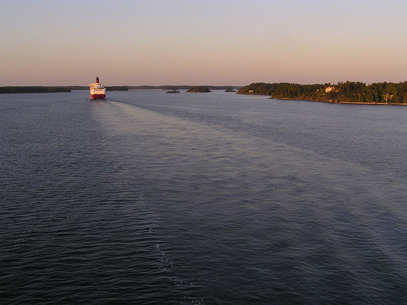 закат море закат корабль