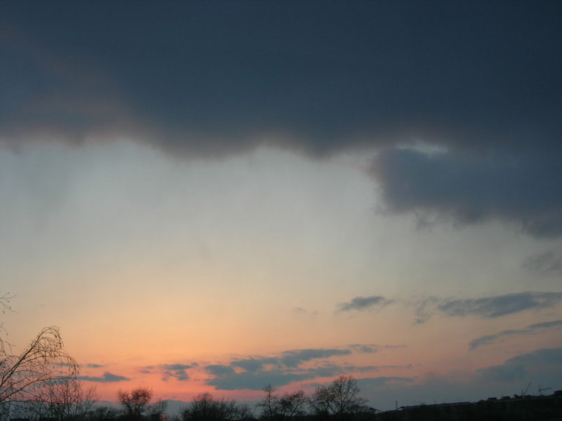 After sunset, before the storm... закат, тучи