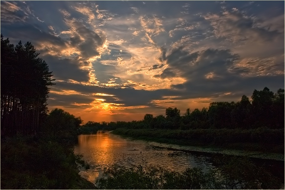 Вечернее купание... Июль Река Снов