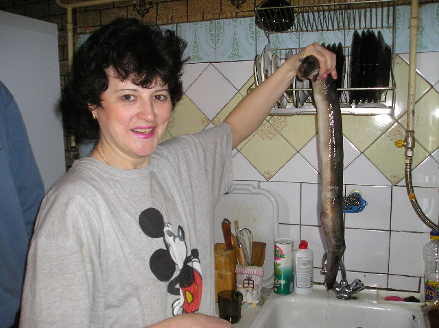 Мама с угрем 