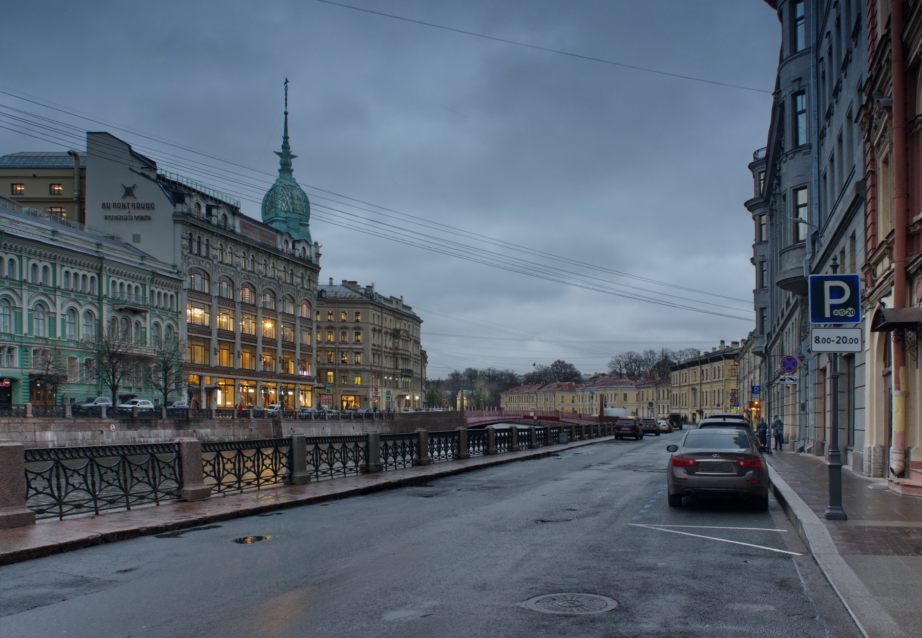 Вечером вдоль р.Мойки Петербург