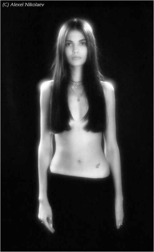 Black Angel девушка студия монокль