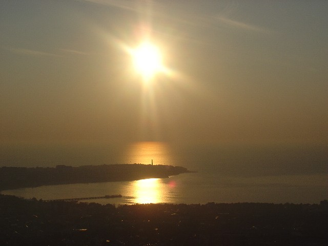 закат Море, закат, Геленджик
