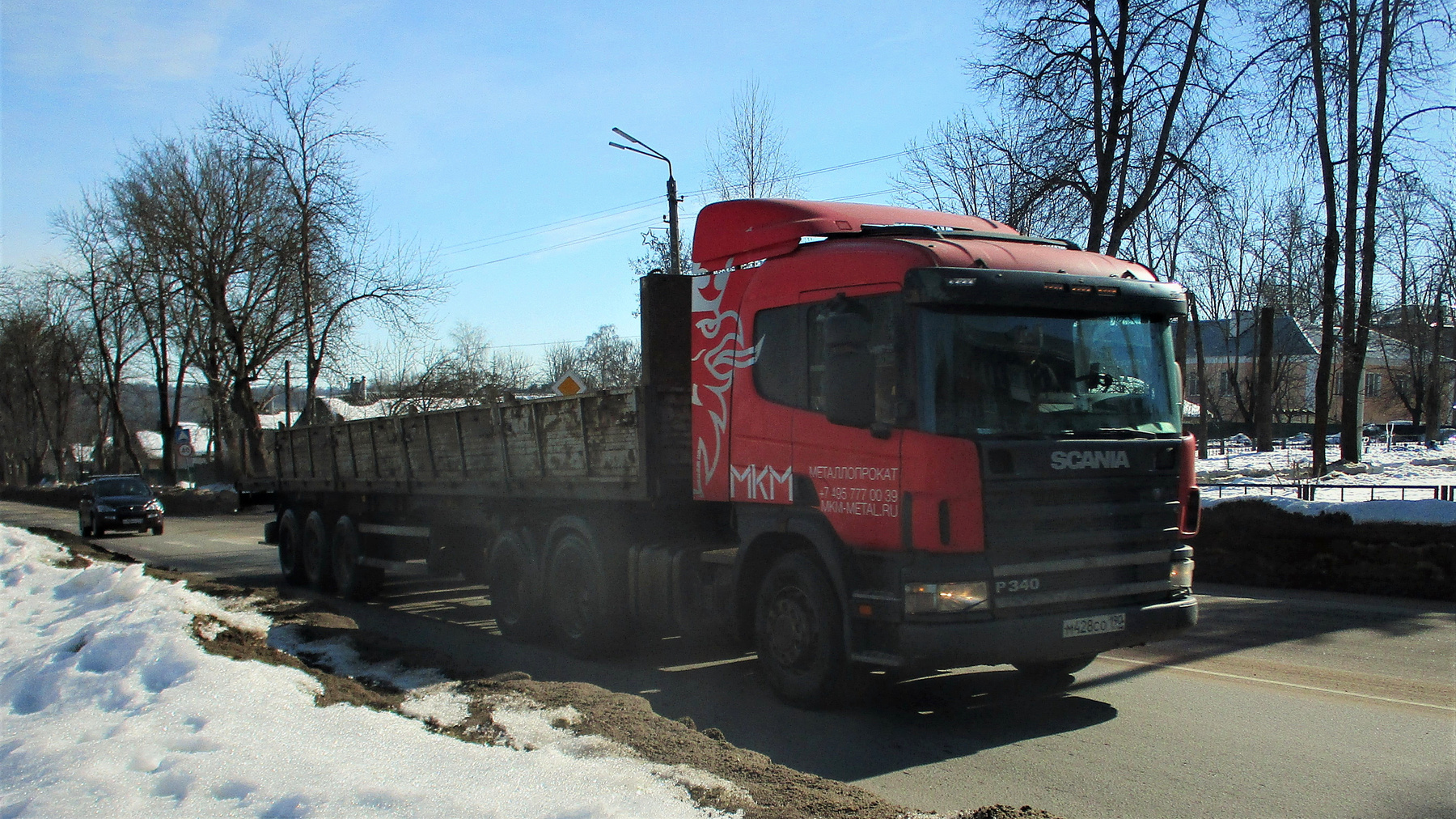 SCANIA SCANIA авто тягач улица город весна