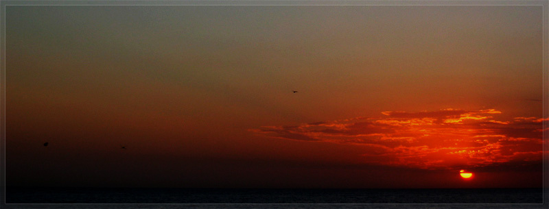 вечер закат
