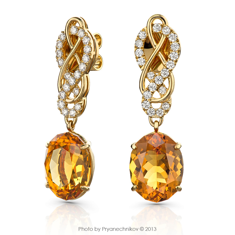 Jewellery Photography. Фото Ювелирных изделий с бриллиантами и драгоценными камнями. Ювелирный постер. Diamond Jewelry.  ARNE Pryanechnikov Прянечников цитрины бриллианты 