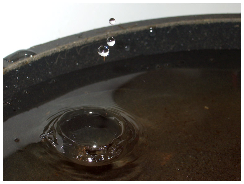 Water макро капля вода