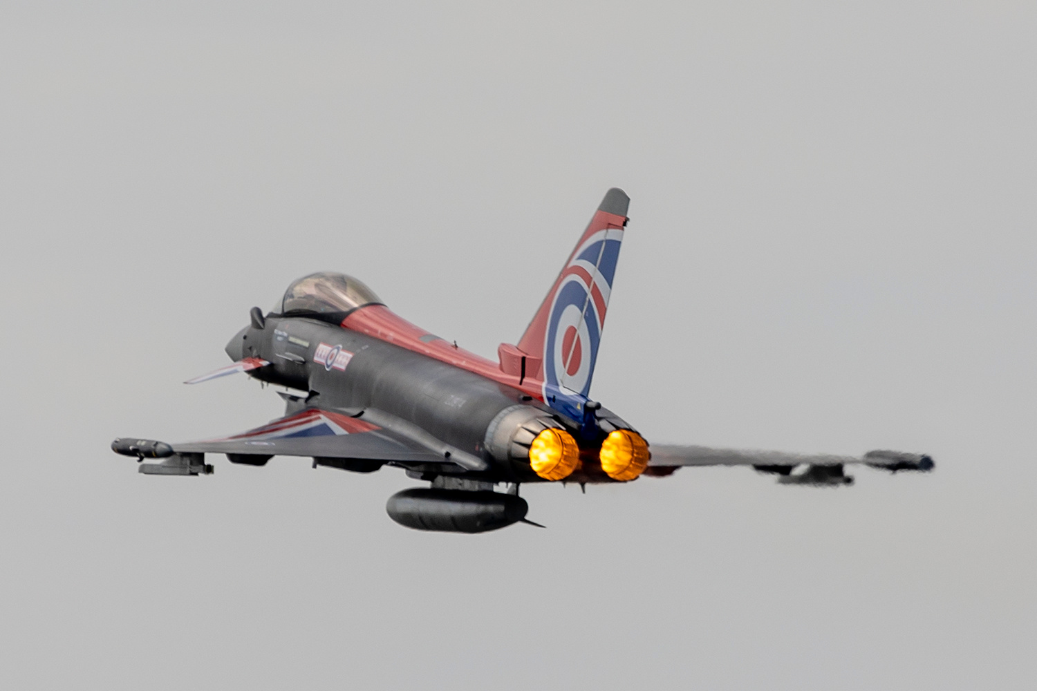He's got the power! RAF Typhoon Power Fighter Jet Nato
