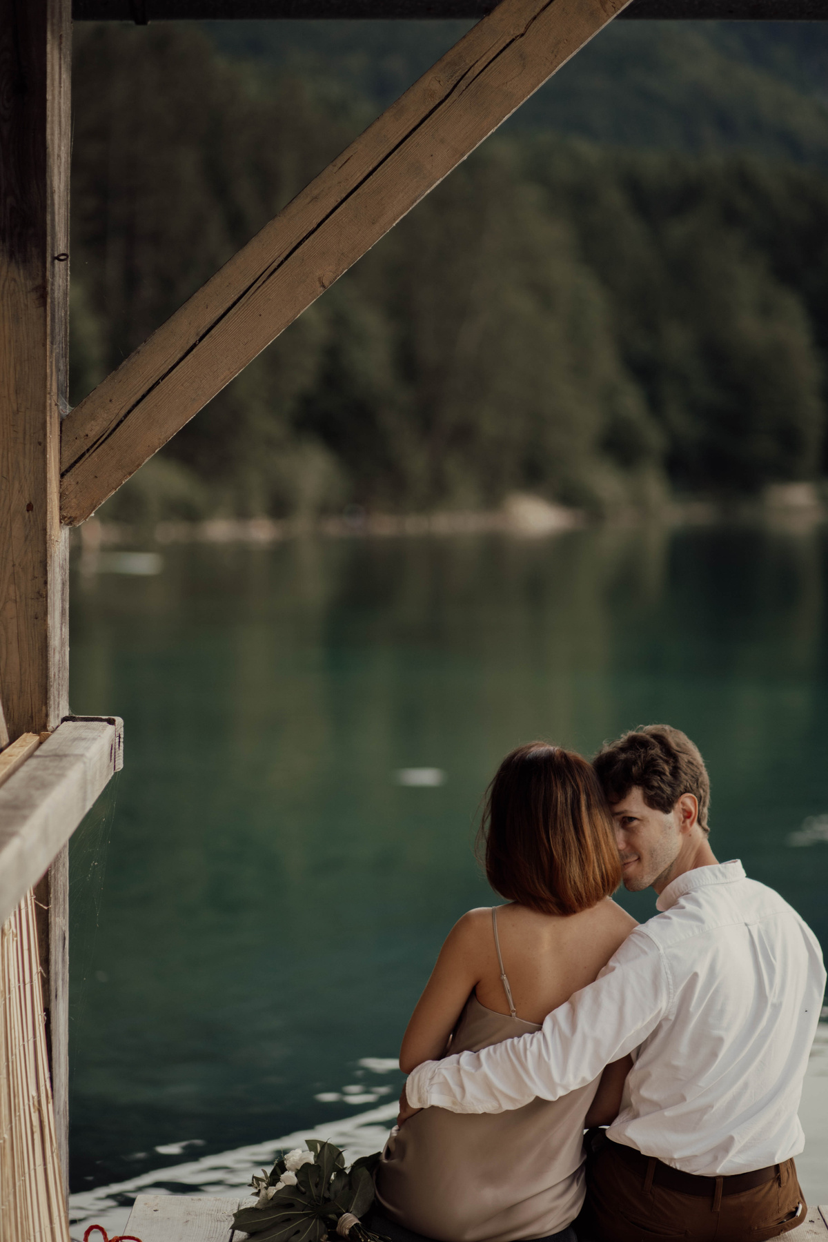 Alpsee озеро пара свадьба фотопрогулка германия фотограф