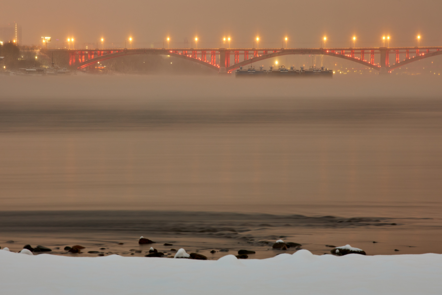 мост Красноярск Енисей мост река