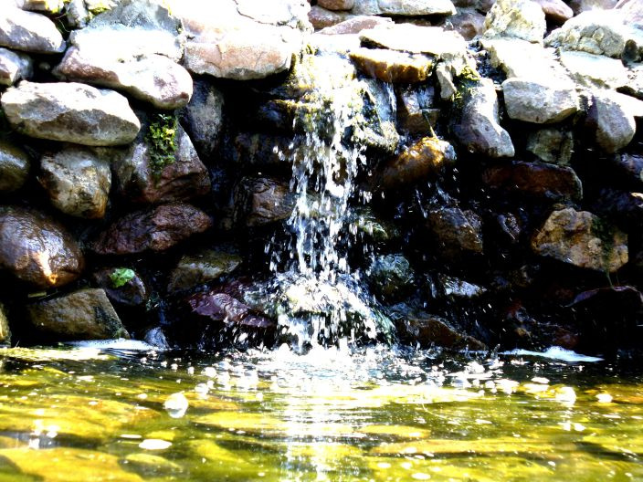fall водопад вода камни