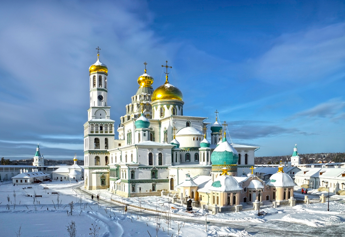 Январь в Новоиерусалимском монастыре монастырь зима вера