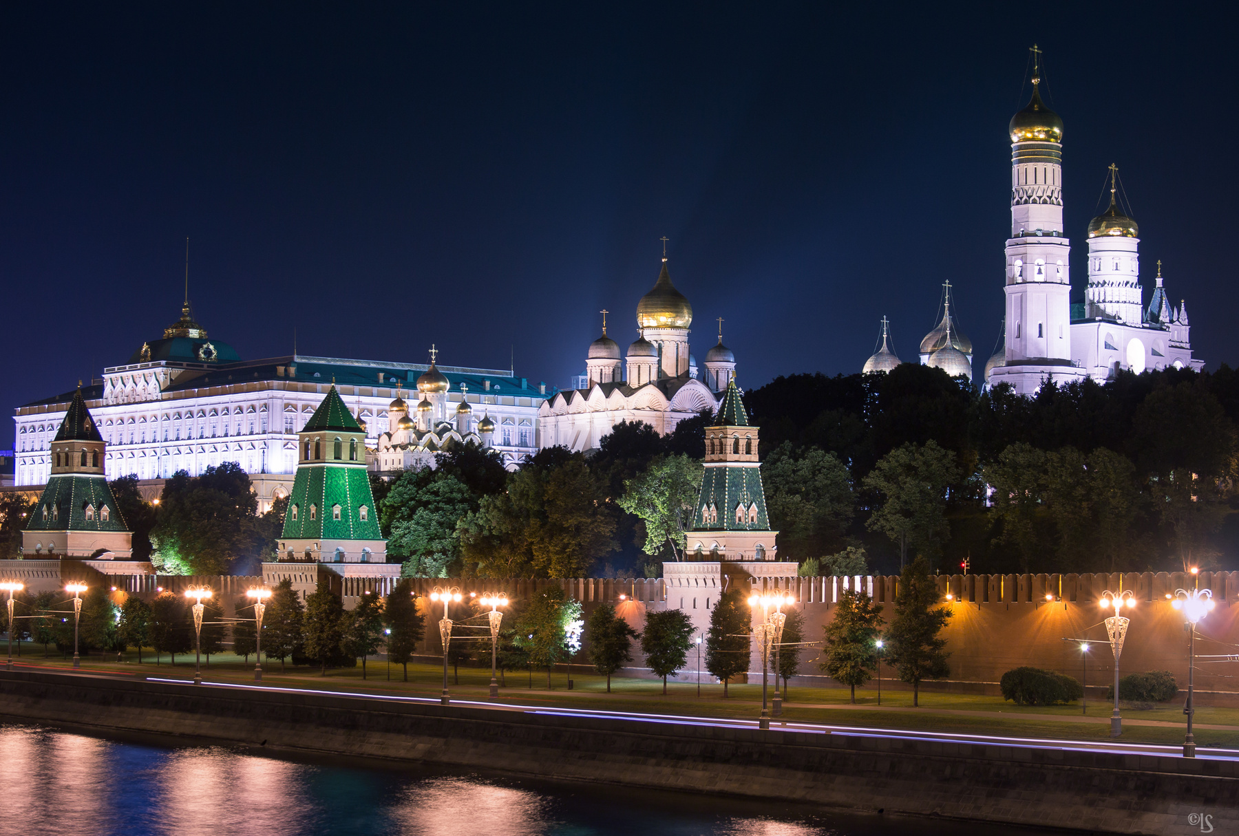 *** Москва Кремль ночь