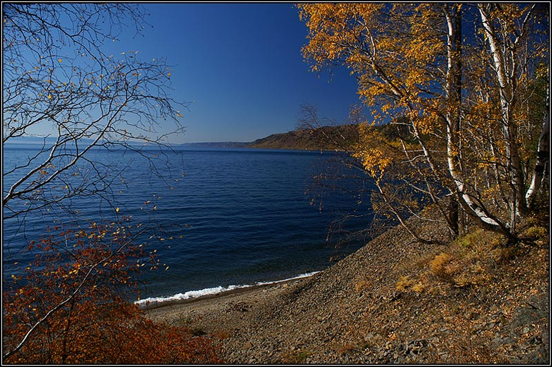 Байкальская осень Байкал, КБЖД, мыс Толстый