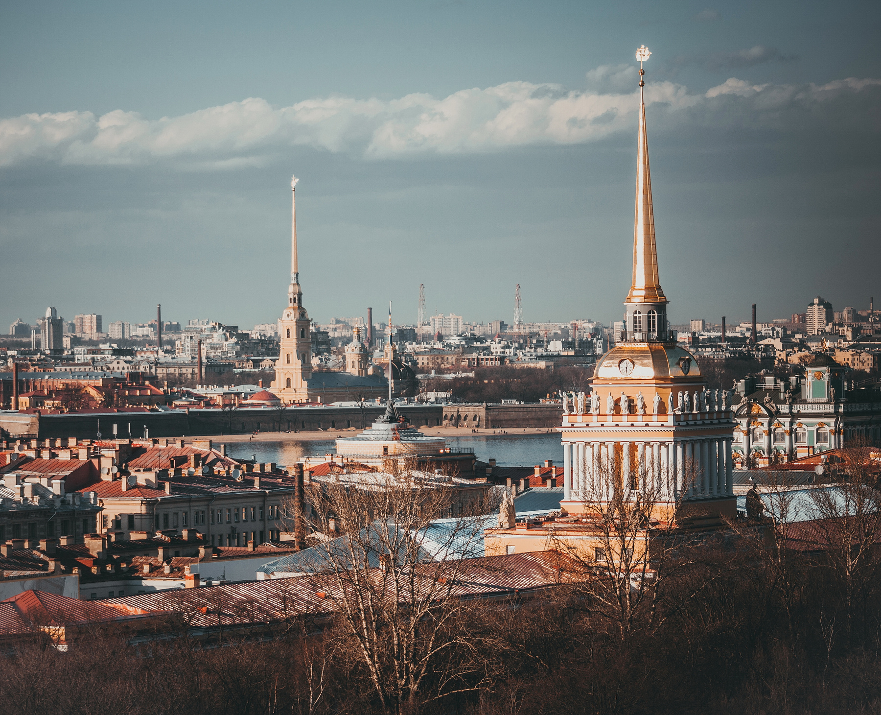 золотой Петербург петербург питер золото спб адмиралтейство шпиль