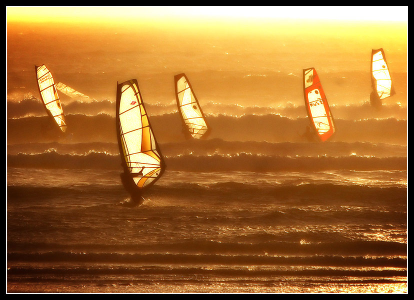 sunset surfin 