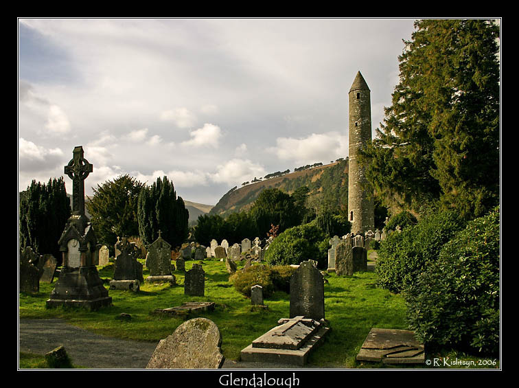 Глендалох Глендалох Glendalough Ирландия монастырь кладбище руины тлен