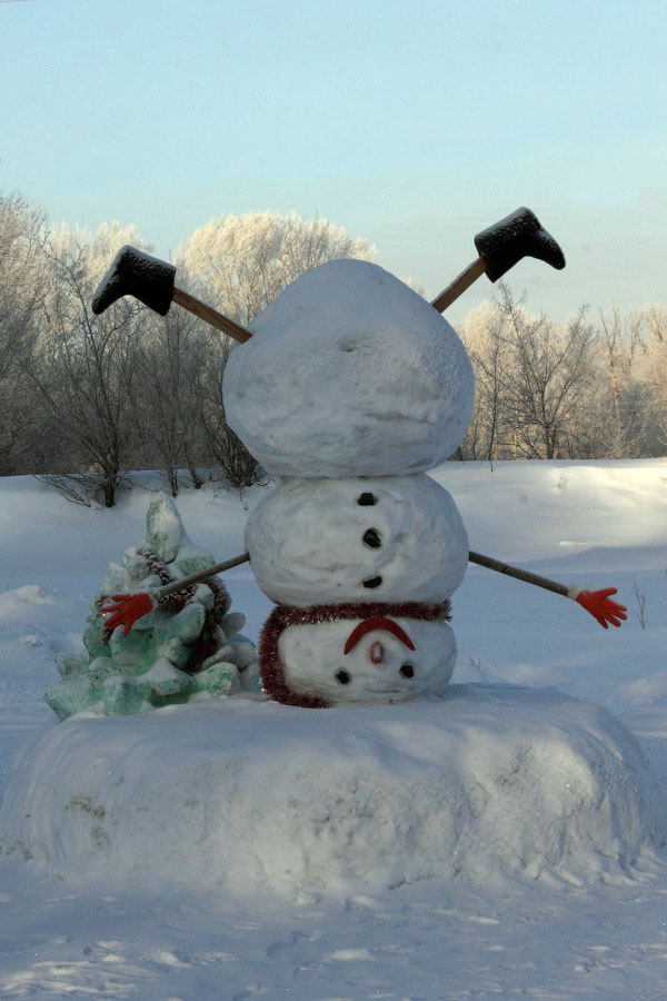 Снеговик Снеговик, зима