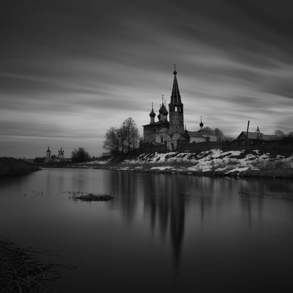 И делит день напополам Дунилово отражение reflection longexposure nd1000